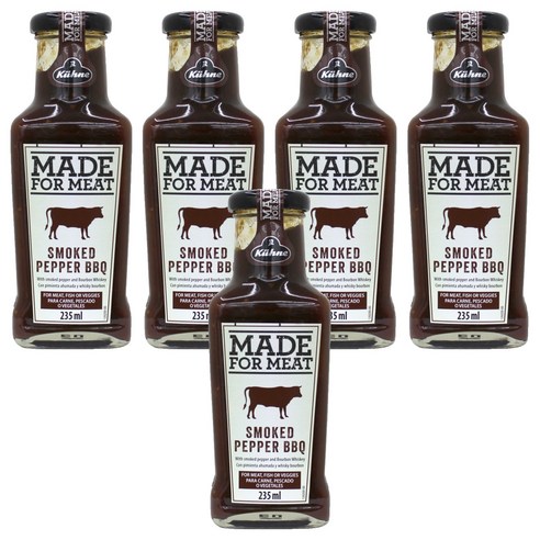 퀴네 스모크드페퍼 바베큐소스, 235ml, 5개