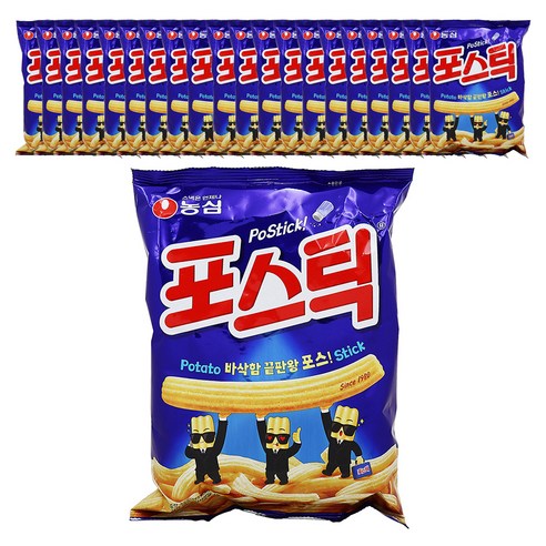 농심 포스틱 과자, 84g, 3개