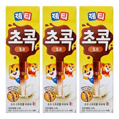 제티 초콕, 3.6g, 10개입, 3개
