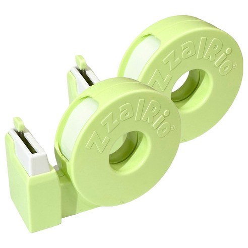 잘잘리오 아동용 안전 휴대용 테이프 디스펜서, 라임 민트, 2개