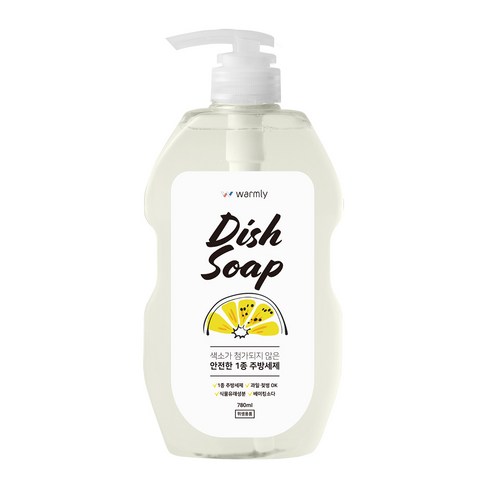 웜리 베이킹소다 주방세제 레몬향, 780ml, 1개