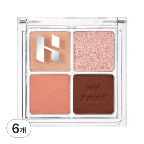 홀리카홀리카 마이 페이브 아이섀도우 팔레트 6.5g, 6개, 03 로즐리