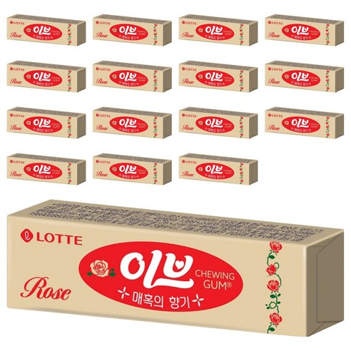 롯데 이브로즈 껌, 26g, 16개