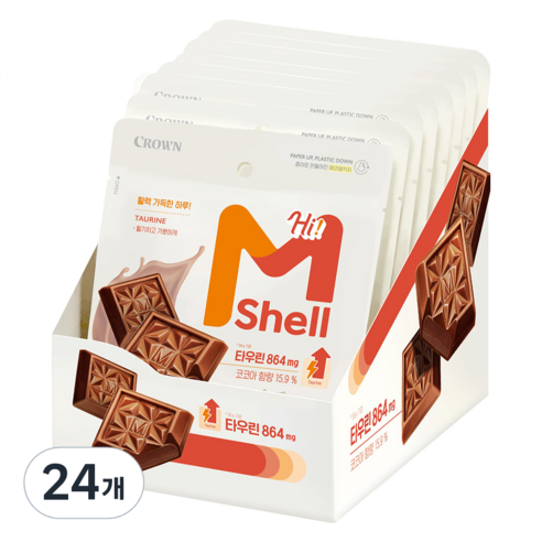 크라운 엠쉘하이 초콜릿, 36g, 24개
