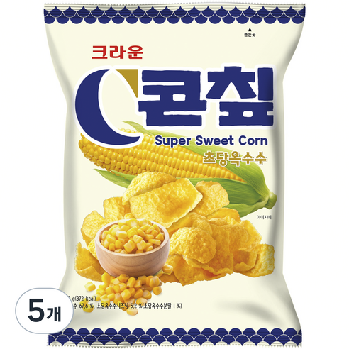 콘칲 초당 옥수수, 70g, 5개