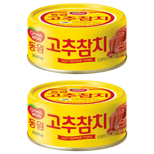 동원 고추참치, 250g, 2개