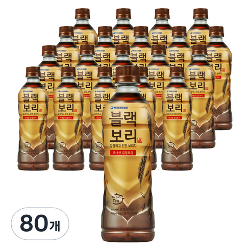 하이트진로 블랙보리, 520ml, 80개