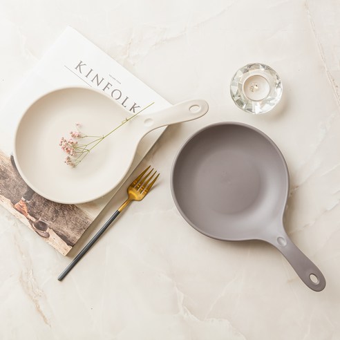 설거지 걱정 없이 즐기는 간편한 식사, 아띠홈 손잡이 앞접시