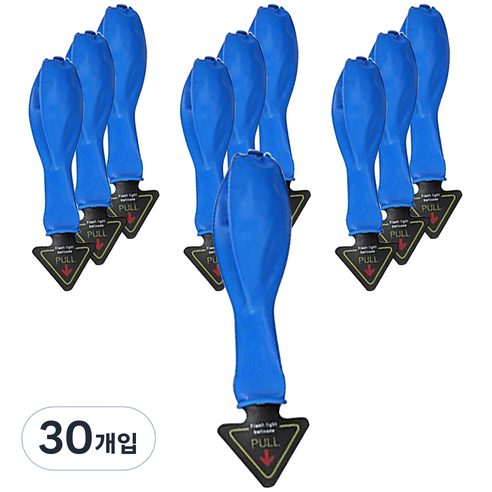 파티복닷컴 LED 풍선, 블루, 30개입