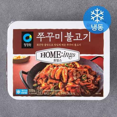청정원 호밍스 쭈꾸미 불고기 (냉동), 550g, 4개