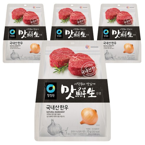 맛선생 한우 조미료, 120g, 4개
