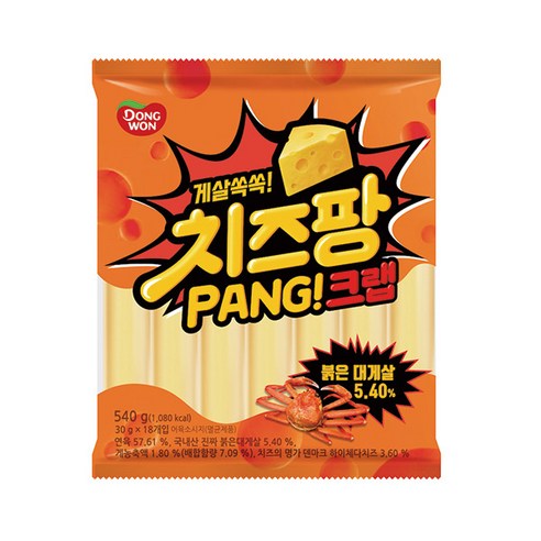 동원 치즈팡 크랩 소시지, 540g, 2개