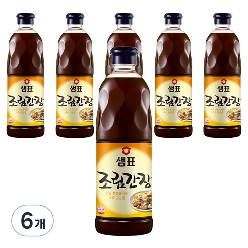 샘표 조림간장, 860ml, 6개