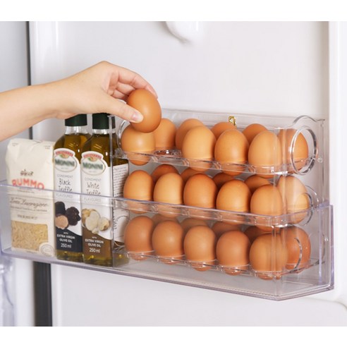 신선한 계란을 편리하고 효율적으로 보관하기 위한 달팽이리빙 퀴진드마망 계란 보관함