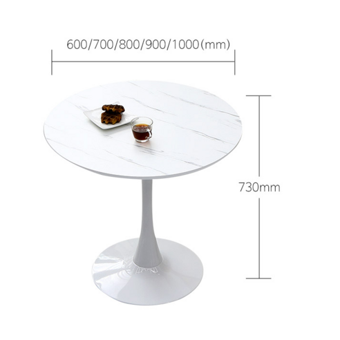 데코퍼니쳐 피오레 대리석 무늬 원형 테이블