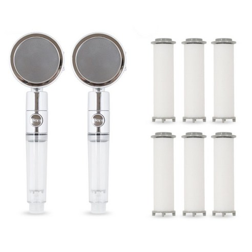 루페 폭풍수압 3단분사 자유회전 원터치 온오프 필터 샤워기헤드 세트