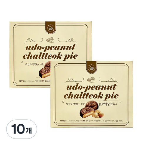 우도 땅콩 찰떡파이 12p, 258g, 10개