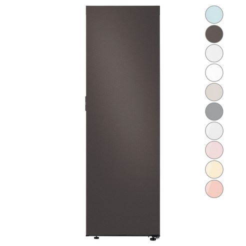 [색상선택형] 삼성전자 비스포크 키친핏 1도어 냉동고 우개폐 347L 방문설치, RZ34C7905AP