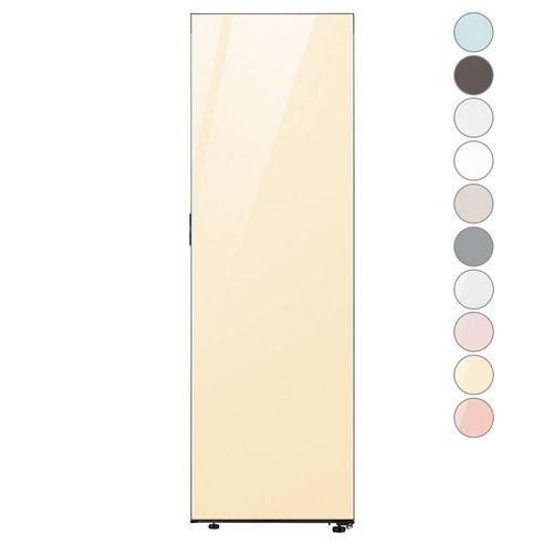 [색상선택형] 삼성전자 비스포크 키친핏 1도어 냉동고 우개폐 347L 방문설치