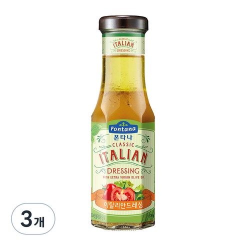 폰타나 이탈리안 드레싱, 270g, 3개