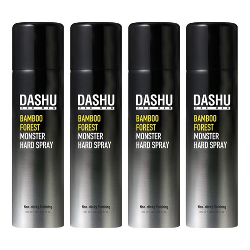 다슈 포맨 밤부 포레스트 몬스터 하드 헤어스프레이, 180ml, 4개
