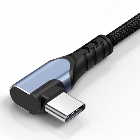 혁신적인 90도 직각 디자인으로 편안한 기기 사용과 빠른 충전을 선사하는 고속 충전케이블