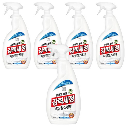 생활공식 강력세정 욕실청소세제, 5개, 600ml