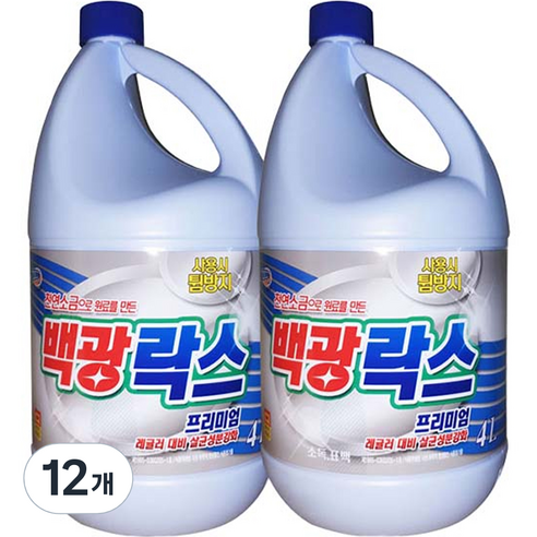 트레펑 백광 락스, 4L, 12개