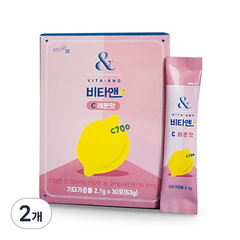 비타앤 비타민 C 레몬맛 30p, 2개, 63g
