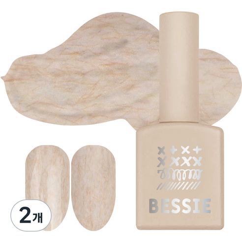 베씨 컬러 젤네일, TD17 코튼 베이지, 11ml, 2개
