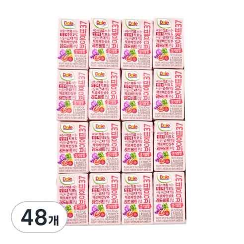 돌 브이에프37 생기발랄 야채주스, 48개, 120ml