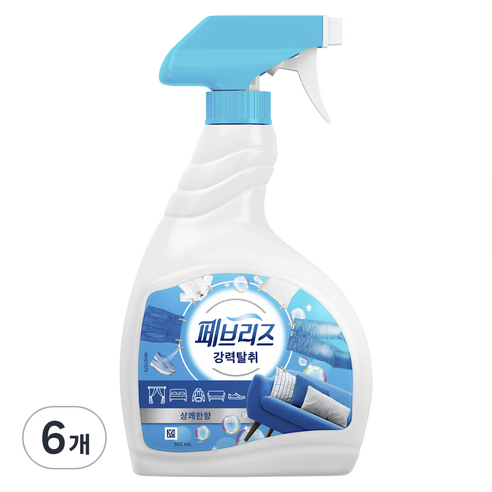 페브리즈 섬유탈취제 상쾌한향 본품, 900ml, 6개