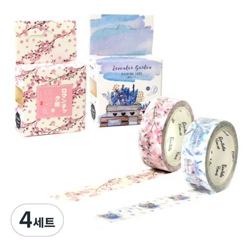 라이프포인트 마스킹 테이프 세트, S1015, S1017, 4세트