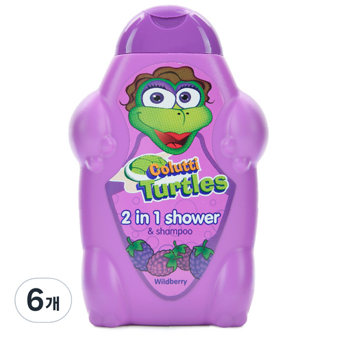 레암 터틀 스마일 샤워 앤 샴푸 와일드베리향, 500ml, 6개