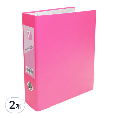 투코비 도노 D링 바인더 3공 A4 7cm, 핑크, 2개