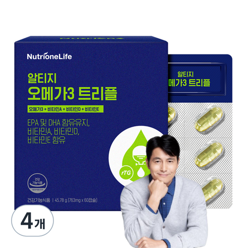 뉴트리원 알티지 오메가3 트리플, 60정, 4개