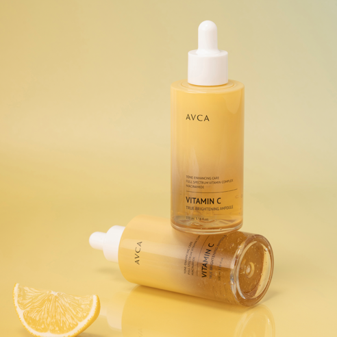 아브카 트루 브라이트닝 비타민C 미백 앰플로 피부 속 빛을 깨워 환하고 맑은 피부를 경험하세요.