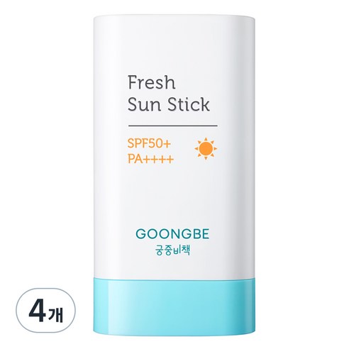 궁중비책 유아용 순딩자차 프레시 선스틱 SPF50+ PA++++, 19g, 4개