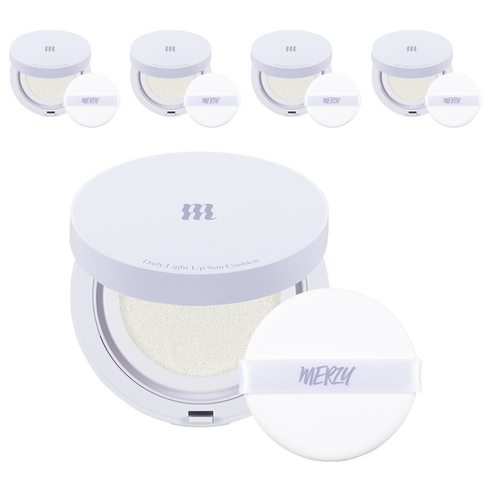 머지 데일리 라이트 업 선쿠션 SPF50+ PA++++, 12ml, 12g, 5개
