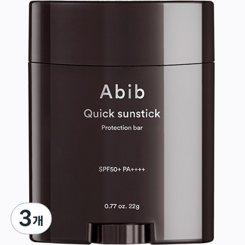 아비브 퀵 선스틱 프로텍션 바 SPF50+ PA++++, 22g, 3개