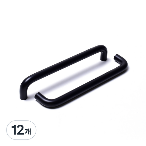 손잡이세상 디제이 2구 가구손잡이 블랙 14mm P192, 12개