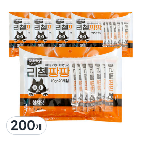 테비토퍼 리첼팡팡 고양이간식 참치 10g, 참치맛, 100개