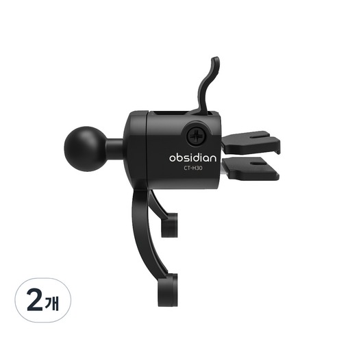 옵시디언 차량용 약한 송풍구 핸드폰 태블릿 거치대 마운트 CT-H30, 2개