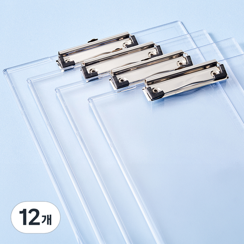 코멧 클리어 크리스탈 클립보드, 12개