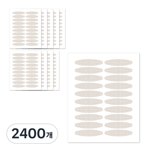 더분 대용량 마이스킨 쌍꺼풀 테이프 레이스, R타입, 2400개