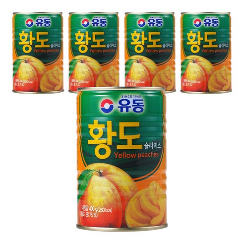 유동 황도 슬라이스, 400g, 5개