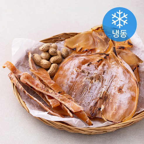 해맑은푸드 조미 마른오징어 몸통 5미 (냉동), 400g(대), 1개 수산물/건어물