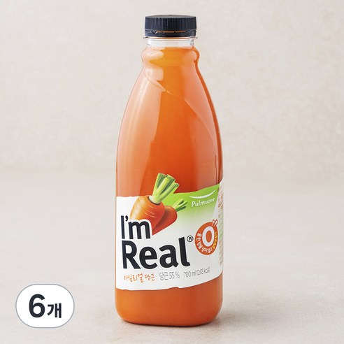 풀무원 아임리얼당근 주스, 700ml, 6개