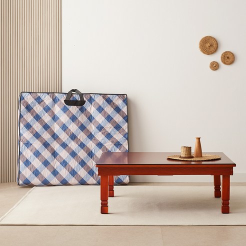즐거운집 사대부 중교자상 90 x 75 x 32 cm + 고급누빔커버, 레드(교자상), 혼합색상(커버)