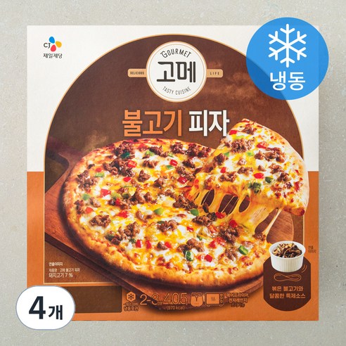 고메 클래식 불고기 피자 (냉동), 405g, 1개입, 4개